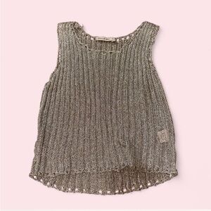 Silver Mesh Tank